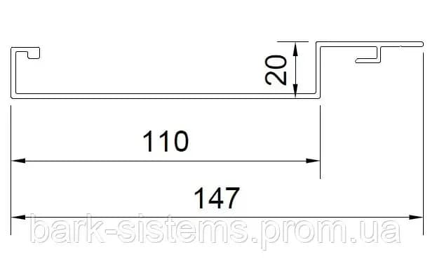 Рейка 147х20х1,6 - 042676324