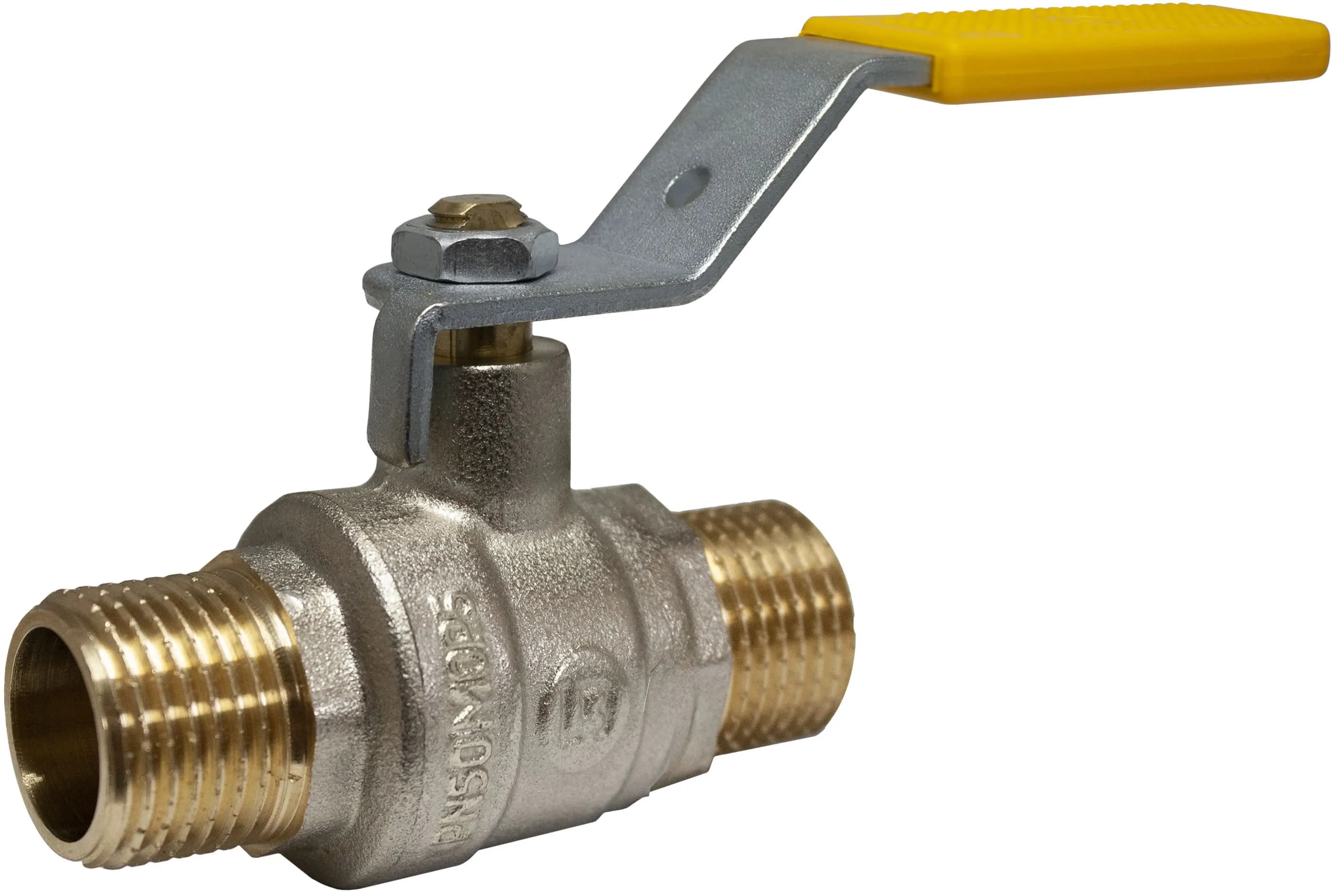 Кран кульовий з/з 20 ручка нікель LB GAS (шт) - 449824588