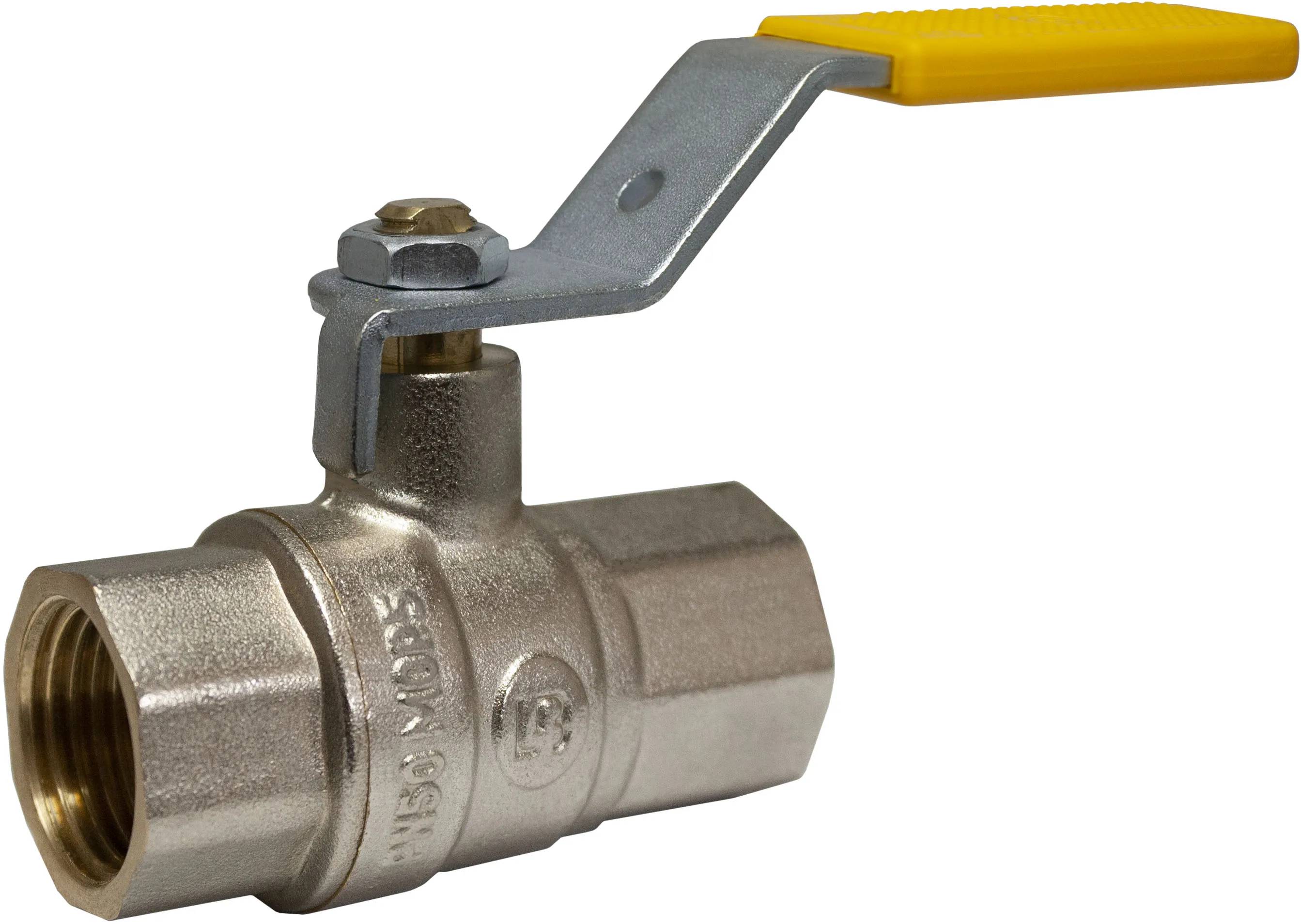 Кран кульовий в/в 32 ручка нікель LB GAS (шт) - 117588