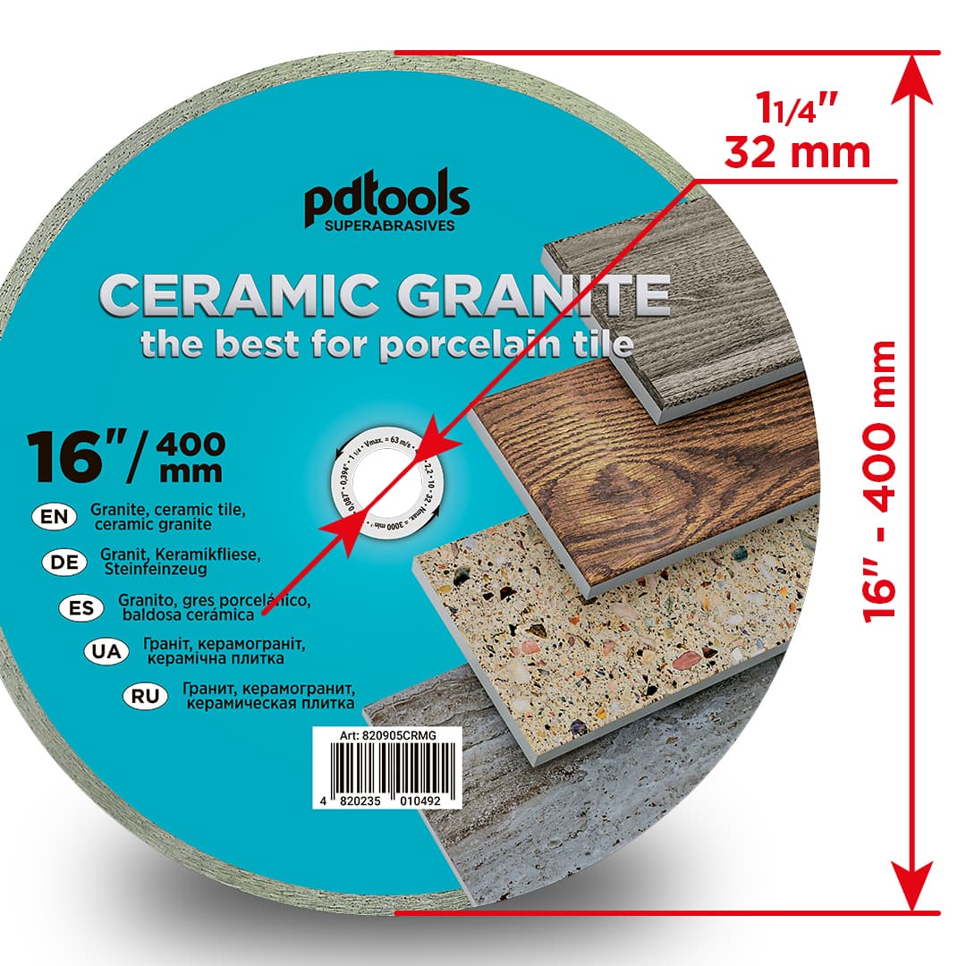 Круг алмазний PDTools 400 2,2 10 32 СERAMIC GRANITE - 304177143