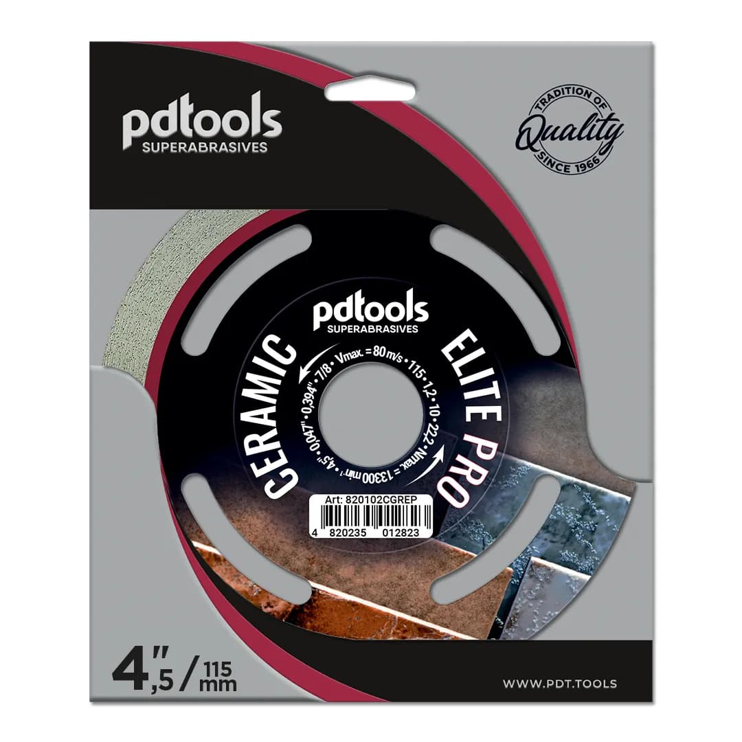 Круг алмазний PDTools 115 1,2 10 22,2 CERAMIC ELITE PRO - 089280961