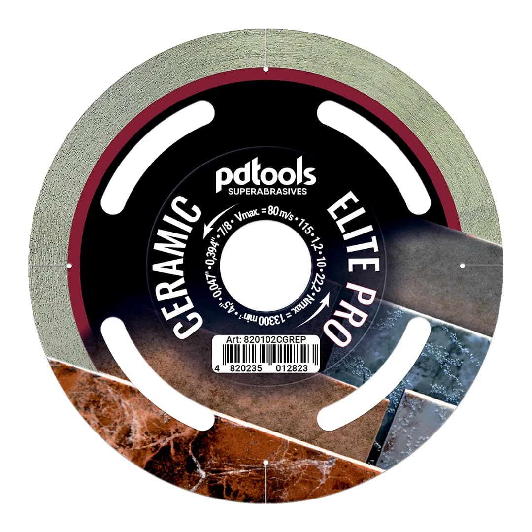 Круг алмазний PDTools 115 1,2 10 22,2 CERAMIC ELITE PRO - 089280961