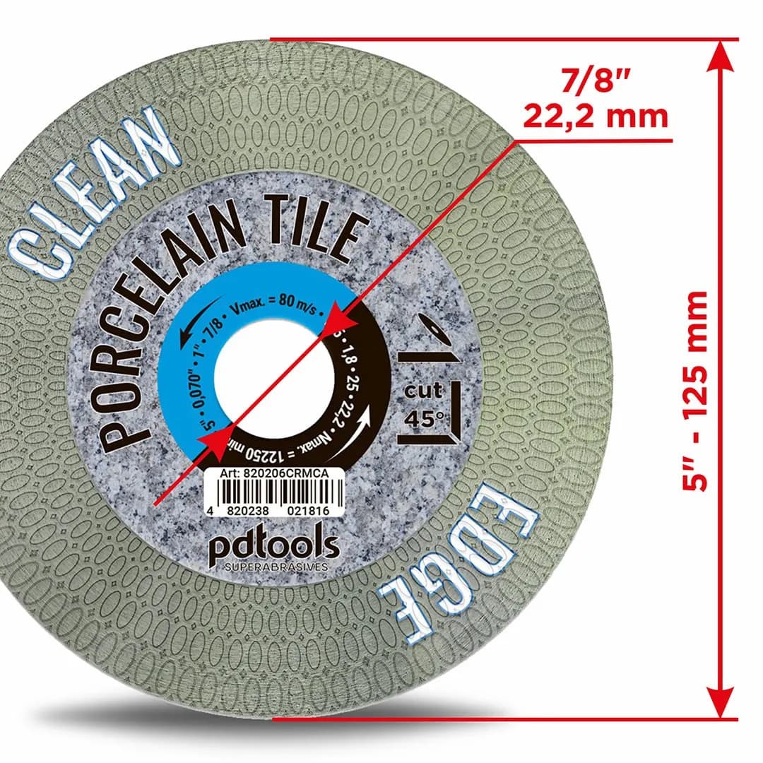 Круг алмазний PDTools 125 1.8 25 22.2 CLEAN EDGE - 033292651