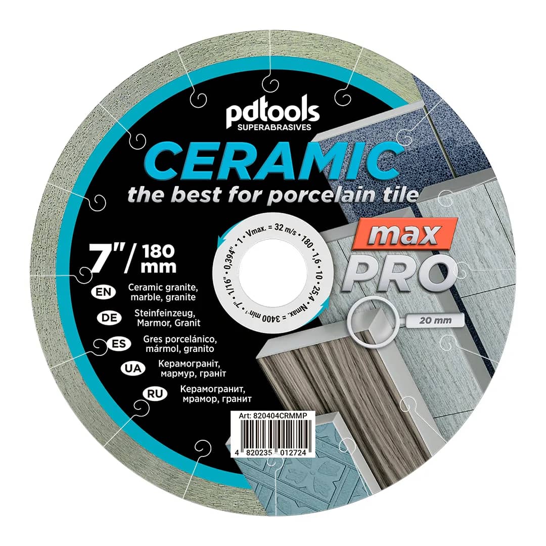 Круг алмазний PDTools 180 1,6 10 25,4 CERAMIC MAX PRO - 380742124