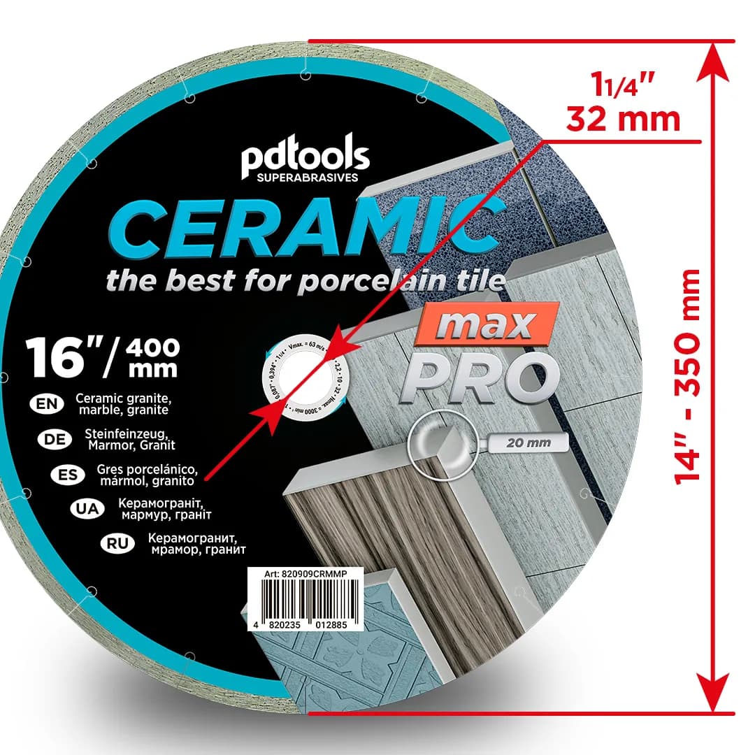 Круг алмазний PDTools 400 2,2 10 32 CERAMIC MAX PRO - 655767870