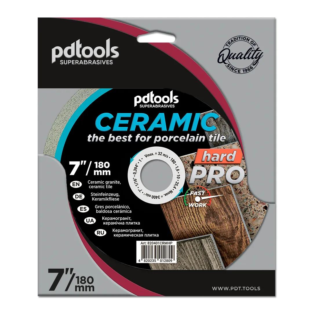 Круг алмазний PDTools 180 1,6 10 25,4 CERAMIC HARD PRO - 120005