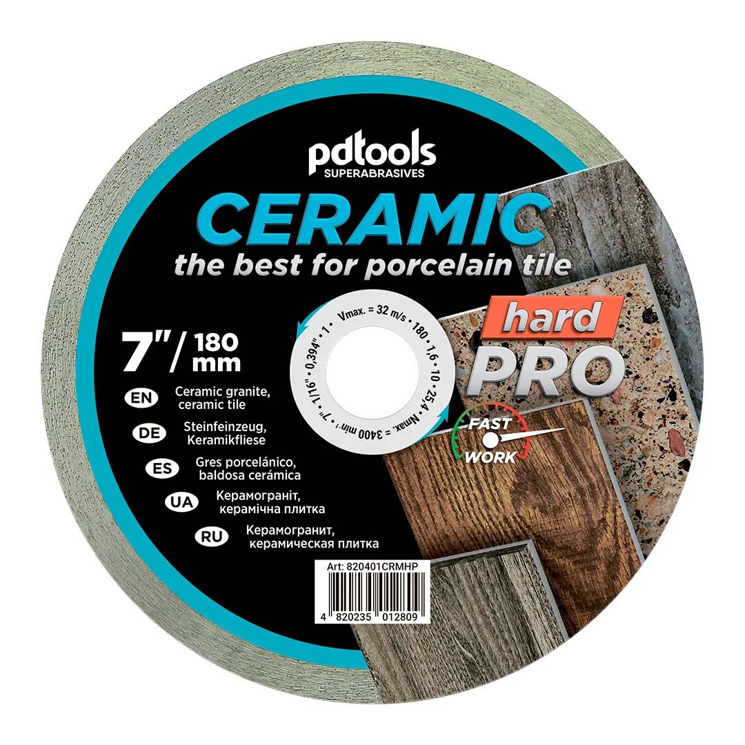 Круг алмазний PDTools 180 1,6 10 25,4 CERAMIC HARD PRO - 120008