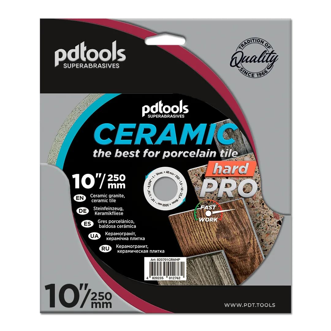 Круг алмазний PDTools 250 1,6 10 25,4 CERAMIC HARD PRO - 214799320