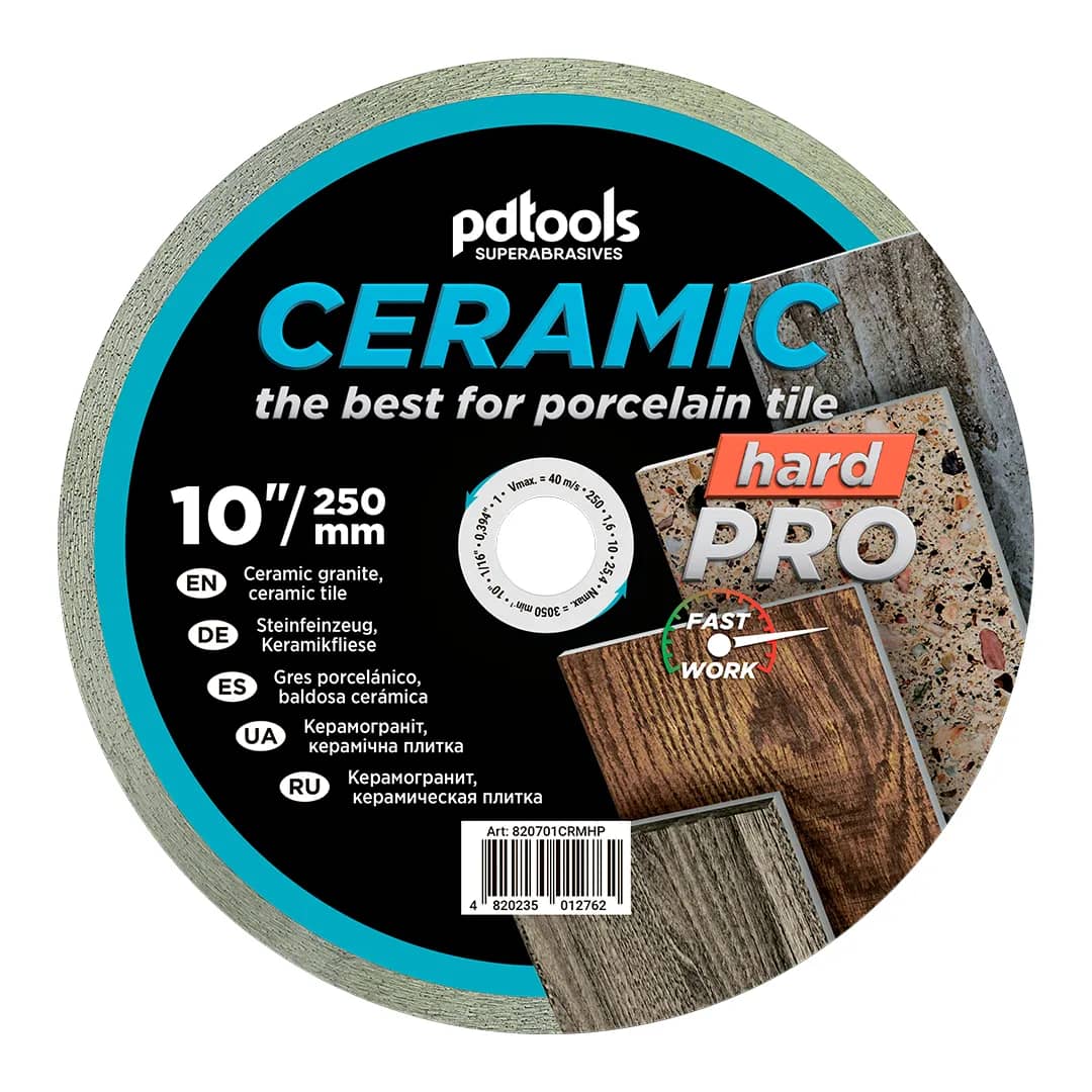 Круг алмазний PDTools 250 1,6 10 25,4 CERAMIC HARD PRO - 214799320