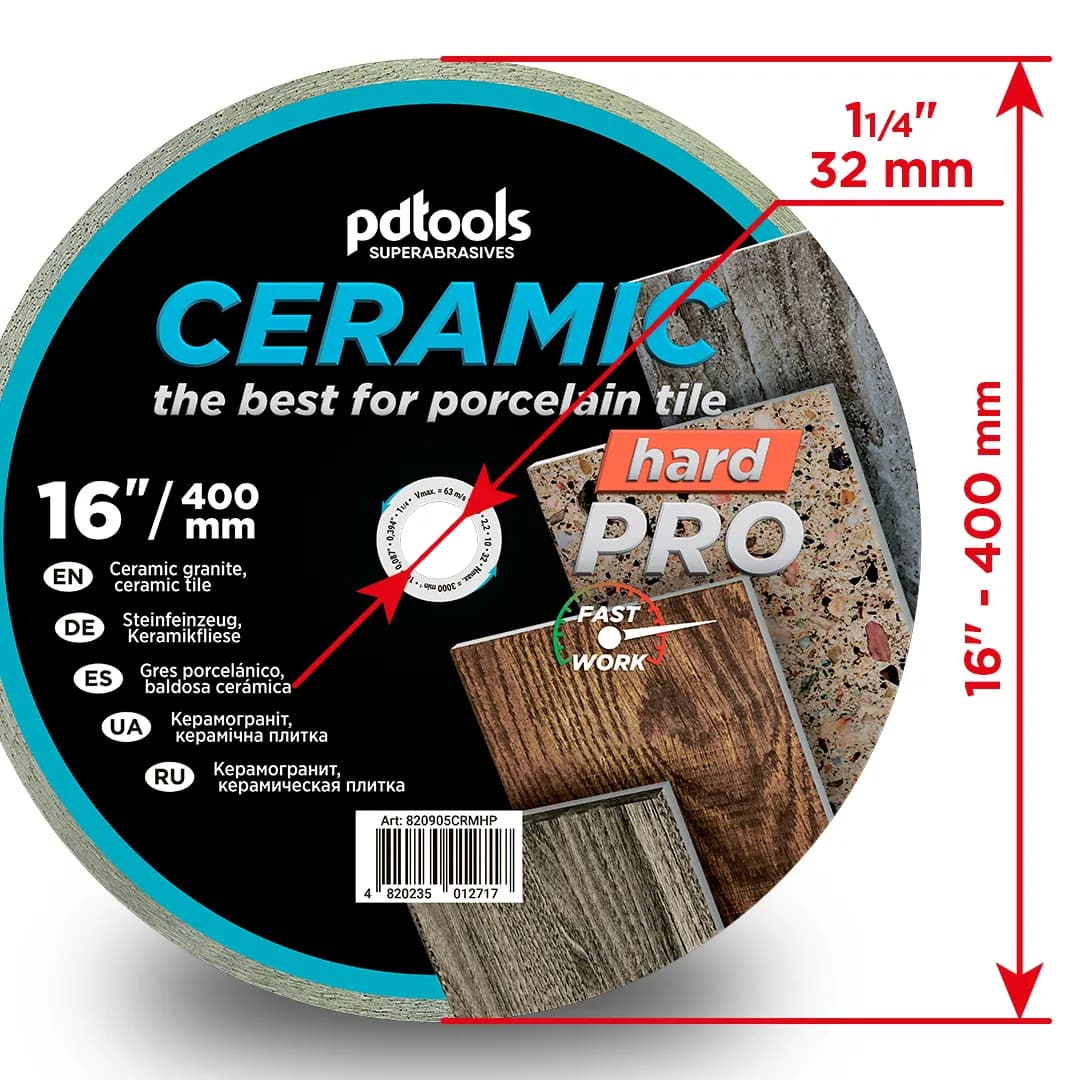 Круг алмазний PDTools 400 2,2 10 32 CERAMIC HARD PRO - 952129465