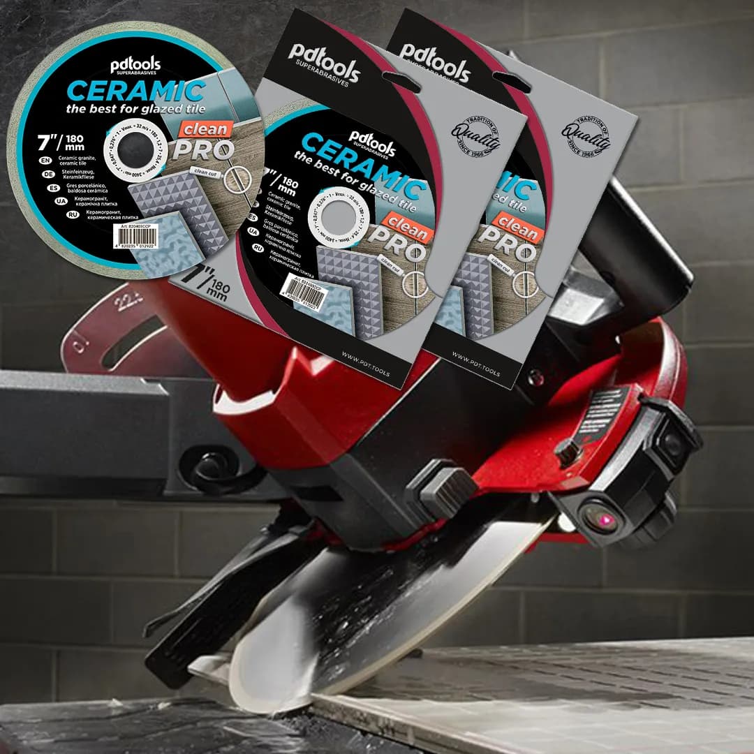 Круг алмазний PDTools 180 1,2 7 25,4 СERAMIC CLEAN PRO - 854327336