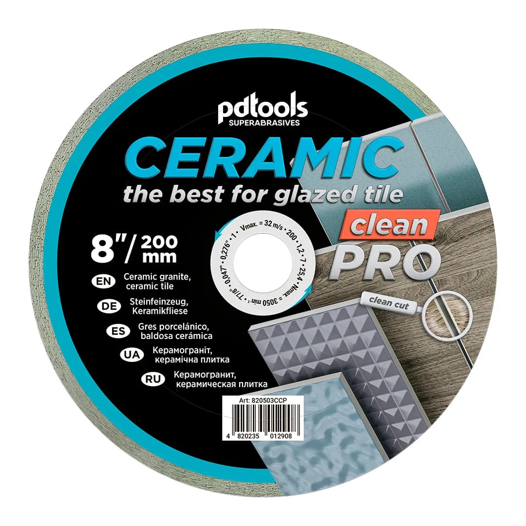 Круг алмазний PDTools 200 1,2 7 25,4 СERAMIC CLEAN PRO - 147514142