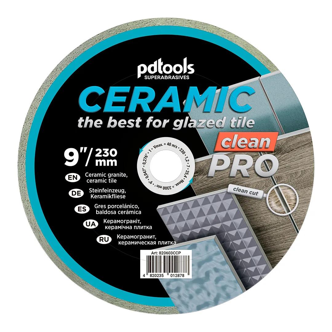 Алмазный круг PDTools 230 1,2 7 25,4 CERAMIC CLEAN PRO - 120044