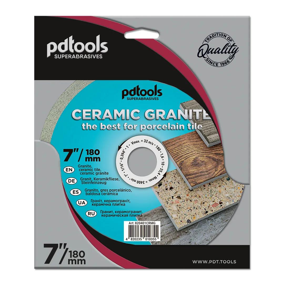 Круг алмазний PDTools 180 1,6 10 25,4 СERAMIC GRANITE - 120049