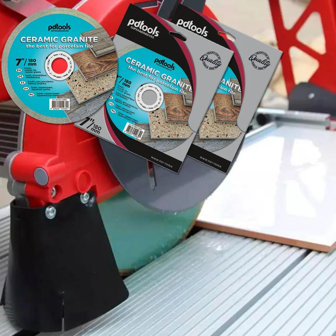 Круг алмазний PDTools 180 1,6 10 25,4 СERAMIC GRANITE - 120051