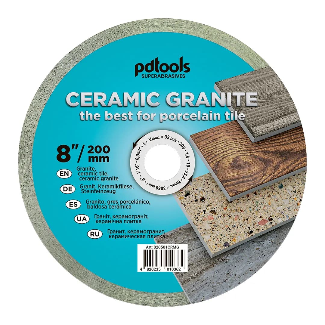 Круг алмазний PDTools 200 1,6 10 25,4 СERAMIC GRANITE - 589696429