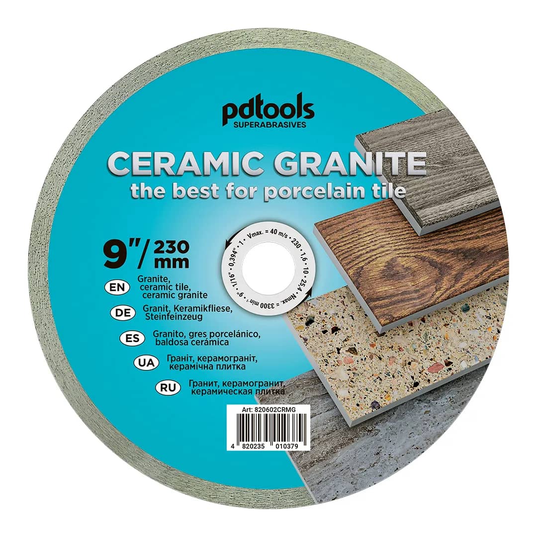 Круг алмазний PDTools 230 1,6 10 25,4 СERAMIC GRANITE - 049733048