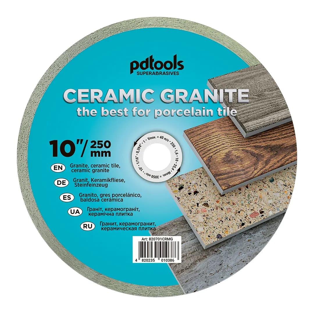 Круг алмазний PDTools 250 1,6 10 25,4 СERAMIC GRANITE - 723400496