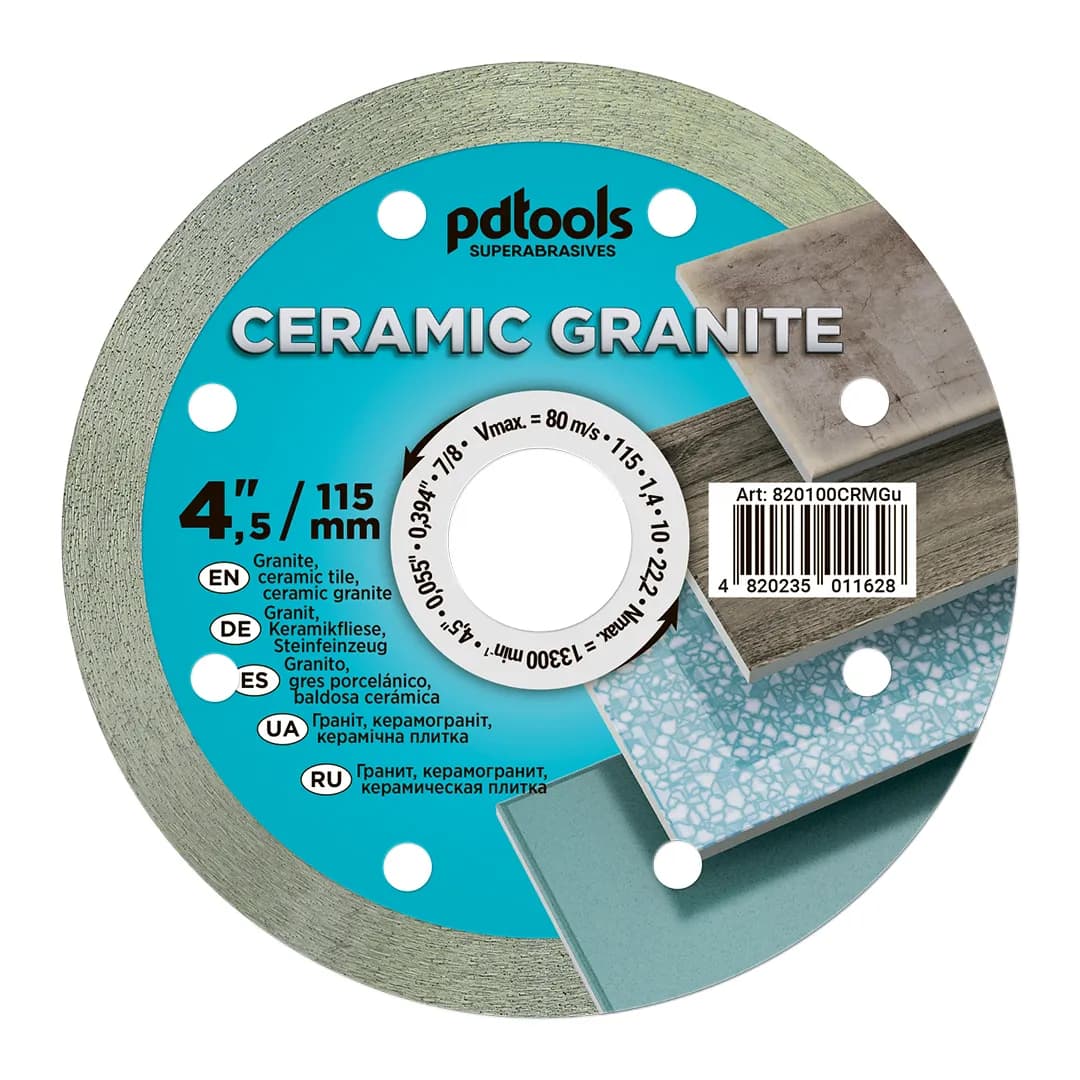 Круг алмазний PDTools 115 1,4 10 22,2 СERAMIC GRANITE - 103518725