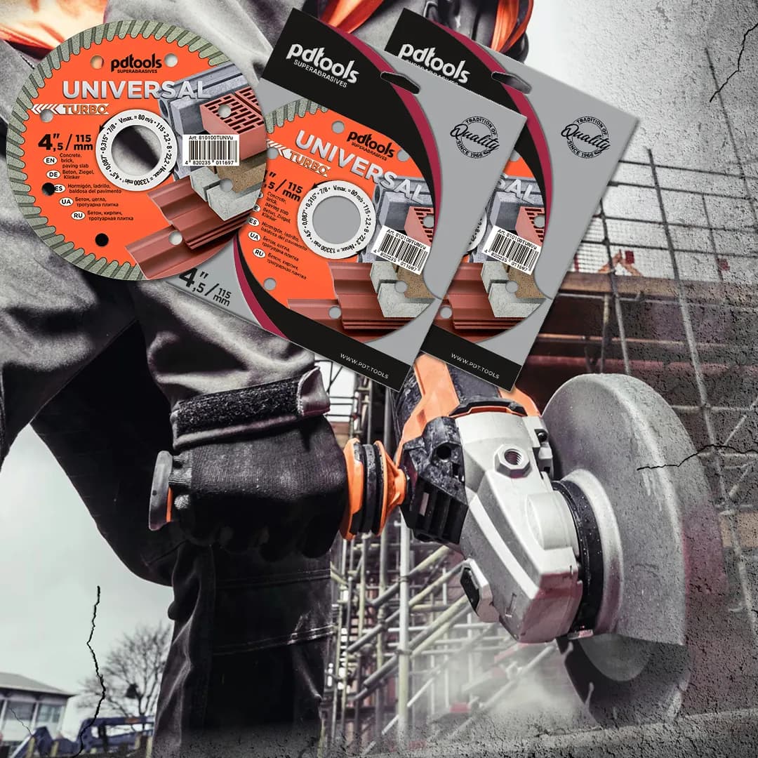 Круг алмазний PDTools 115 2,2 8 22,2 TURBO UNIVERSAL - 724913213