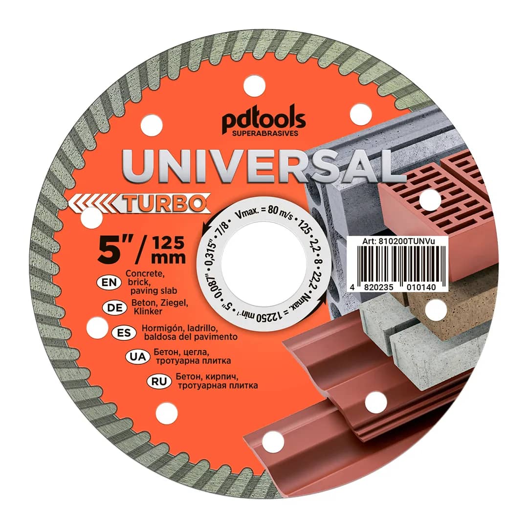 Круг алмазний PDTools 125 2,2 8 22,2 TURBO UNIVERSAL - 387998838