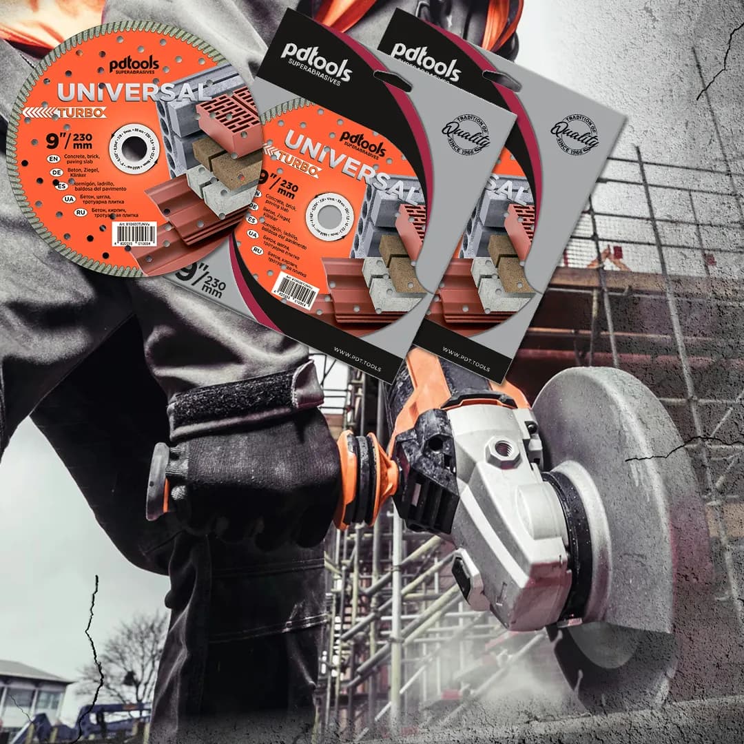 Круг алмазний PDTools 230 2,6 10 22,2 TURBO UNIVERSAL - 824640734