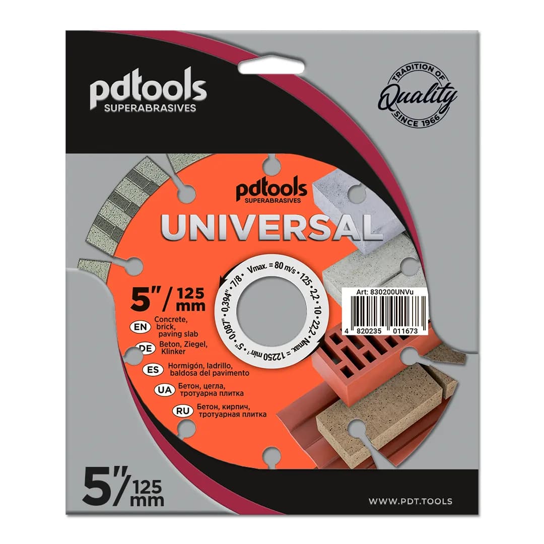 Круг алмазний PDTools 125 2,2 8 22,23 UNIVERSAL - 982698243