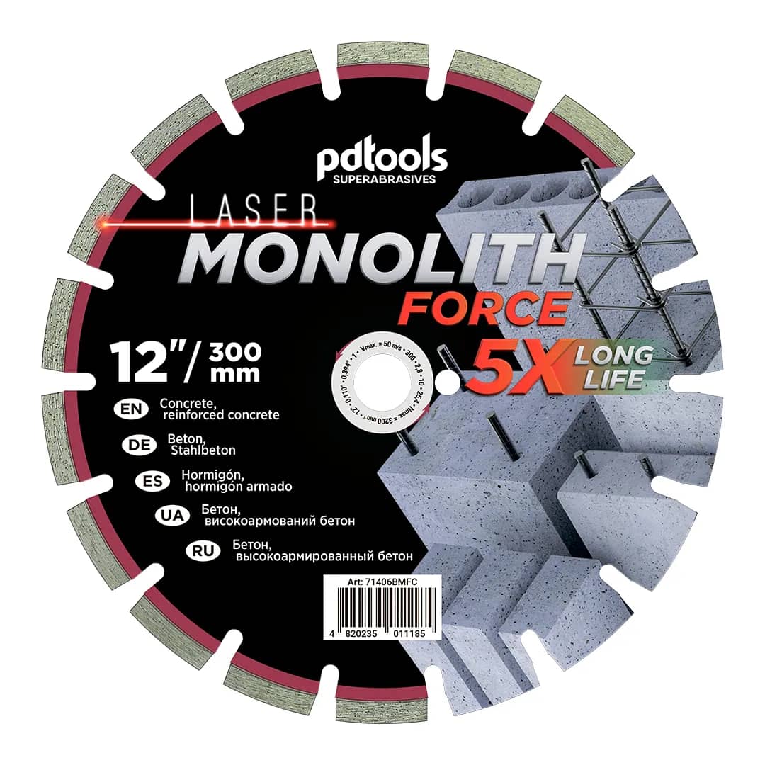 Круг алмазний PDTools 300 2.8 10 25.4 MONOLITH FORCE - 042571217
