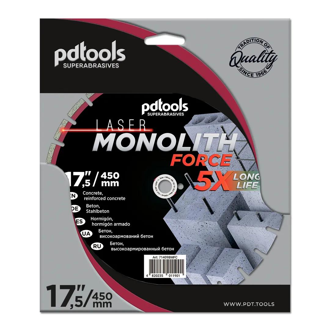 Круг алмазний PDTools 450 3.8 10 25.4 MONOLITH FORCE - 120146
