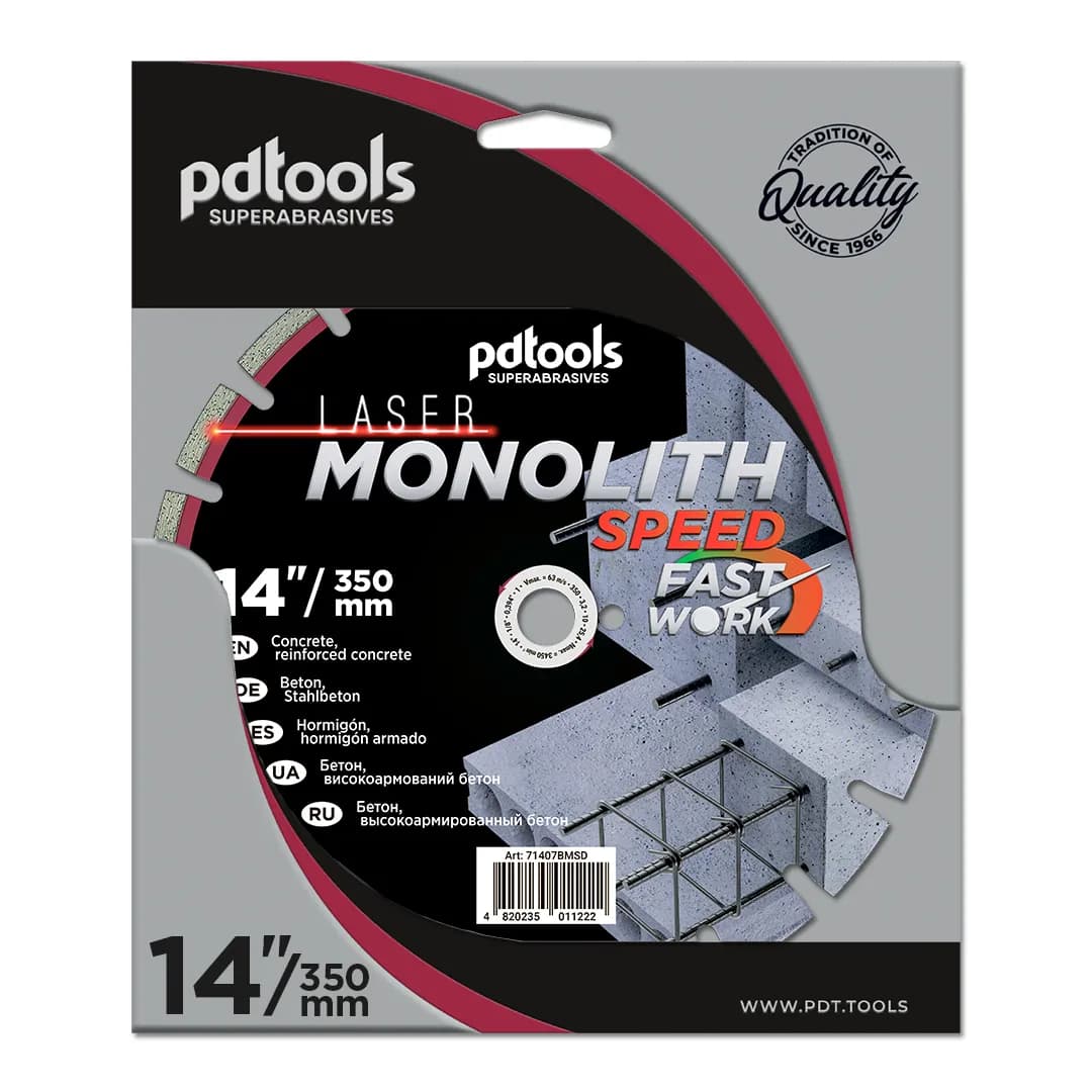 Круг алмазний PDTools 350 3.2 10 25.4 MONOLITH SPEED - 556548308