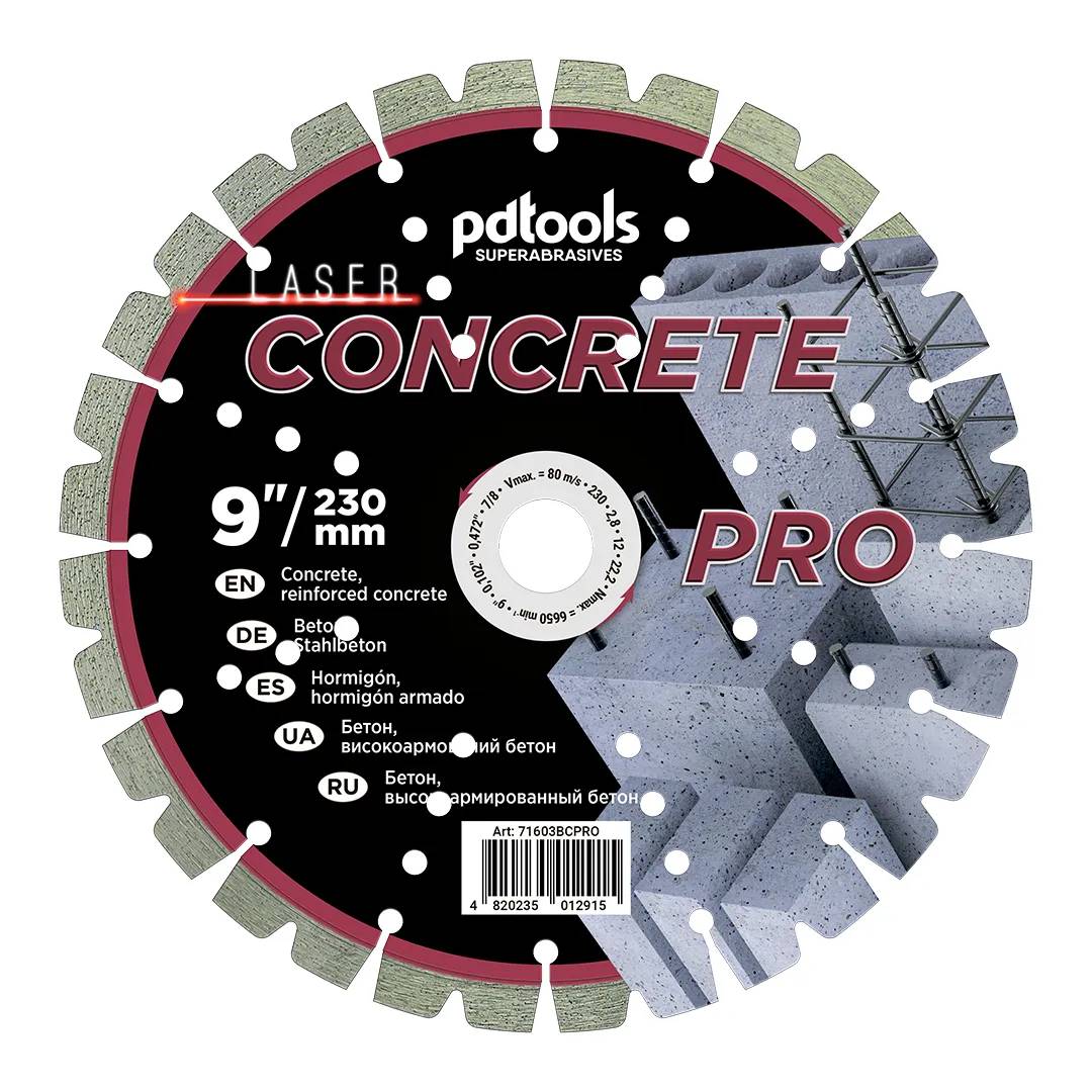 Круг алмазний PDTools 230 2,8 12 22,2 CONCRETE PRO - 120197