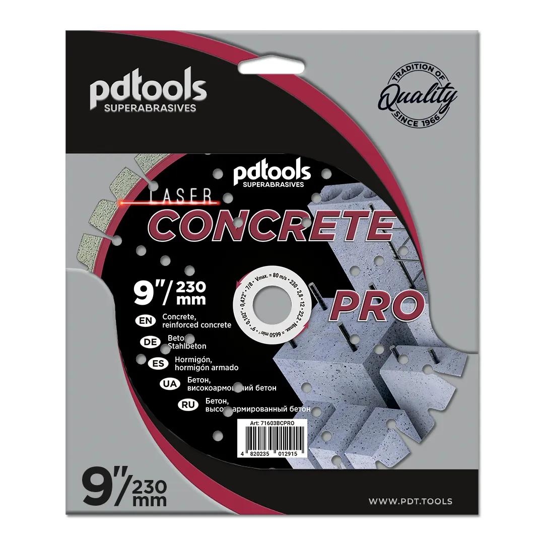 Круг алмазний PDTools 230 2,8 12 22,2 CONCRETE PRO - 120198