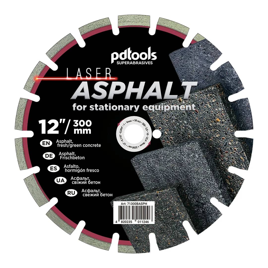 Круг алмазний PDTools 300 2.8 10 25.4 ASPHALT - 982800419