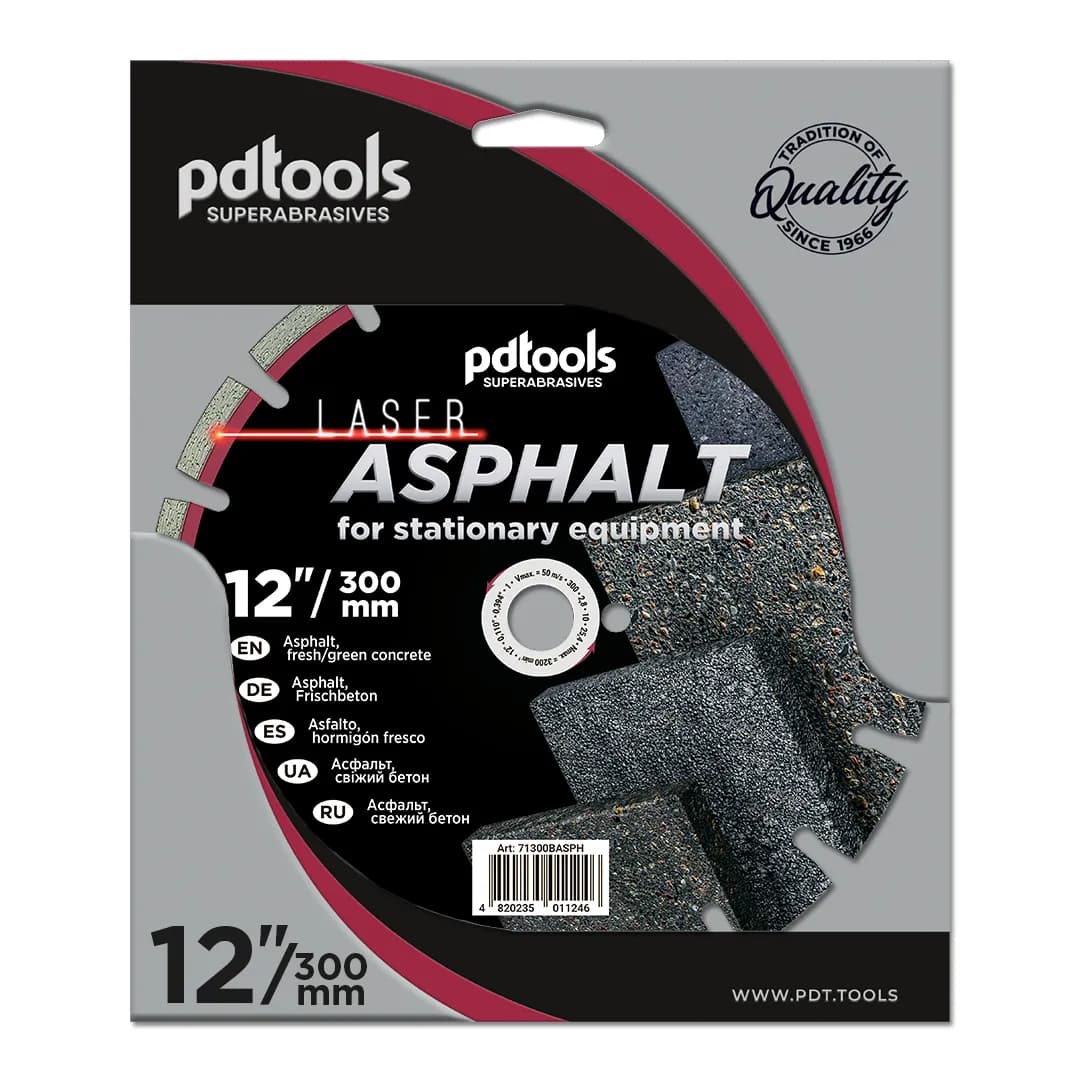 Круг алмазний PDTools 300 2.8 10 25.4 ASPHALT - 982800419