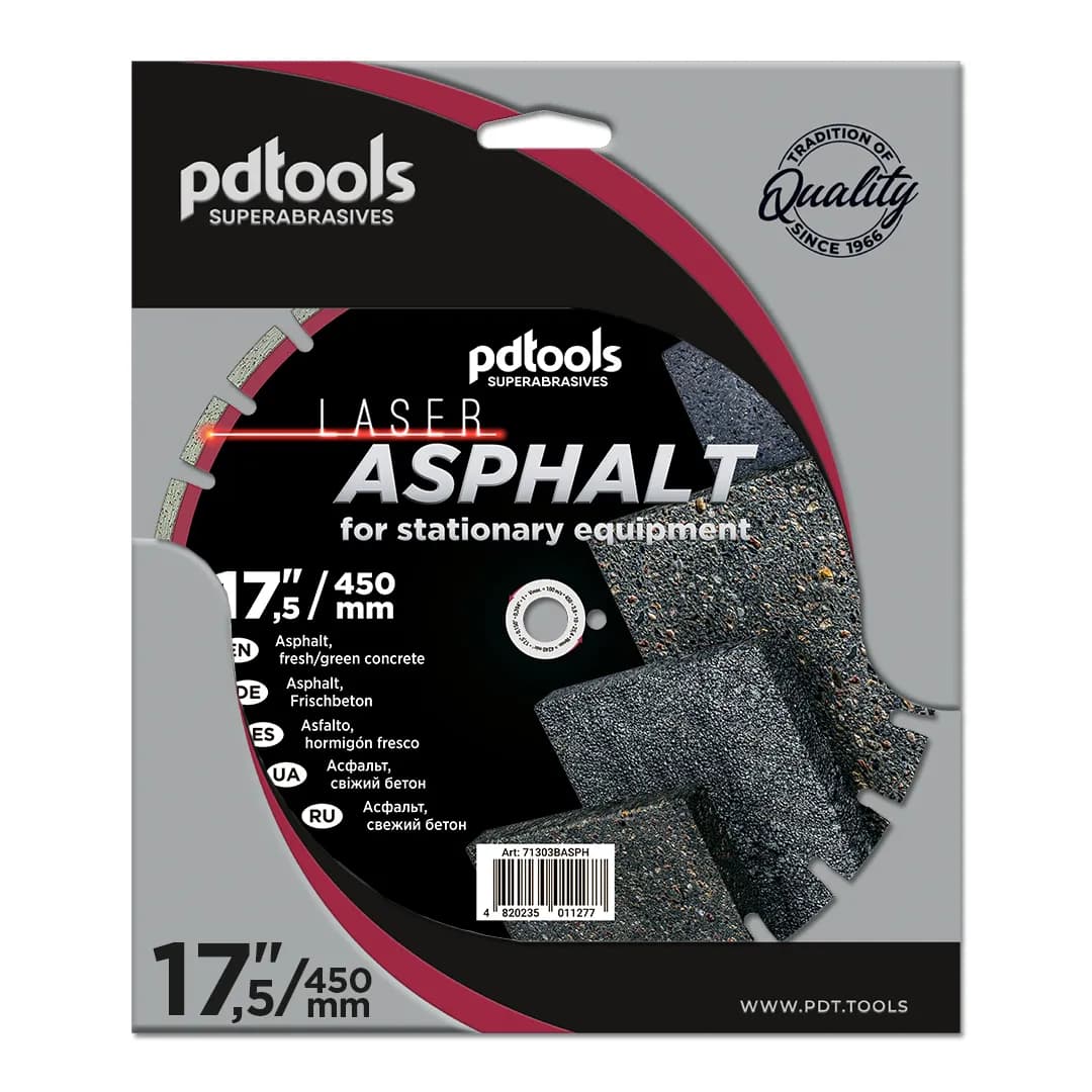 Круг алмазний PDTools 450 3.8 10 25.4 ASPHALT - 338867288
