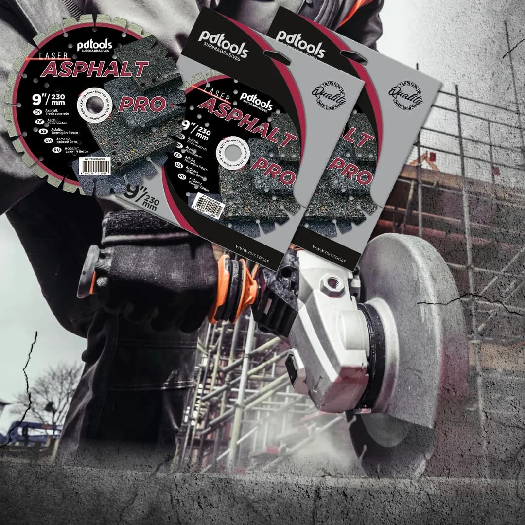 Круг алмазний PDTools 230 2,8 12 22,2 ASPHALT PRO - 183925191