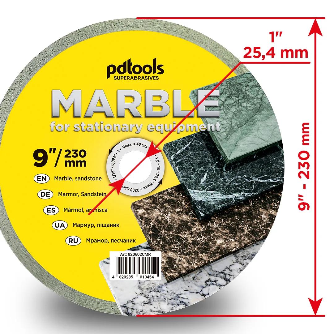 Круг алмазний PDTools 230 1,6 10 25,4 MARBLE - 120239