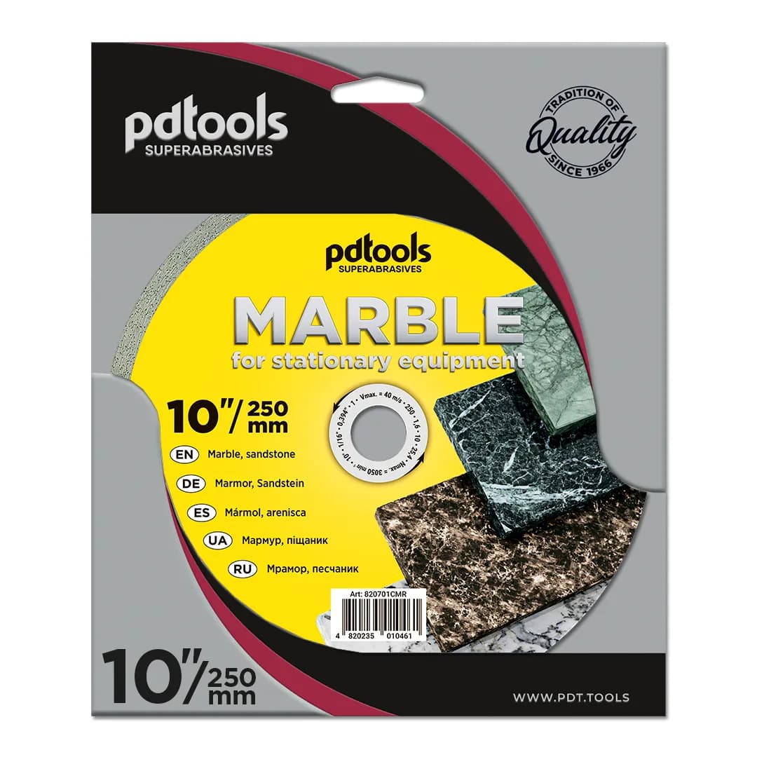 Круг алмазний PDTools 250 1,6 10 25,4 MARBLE - 273067915