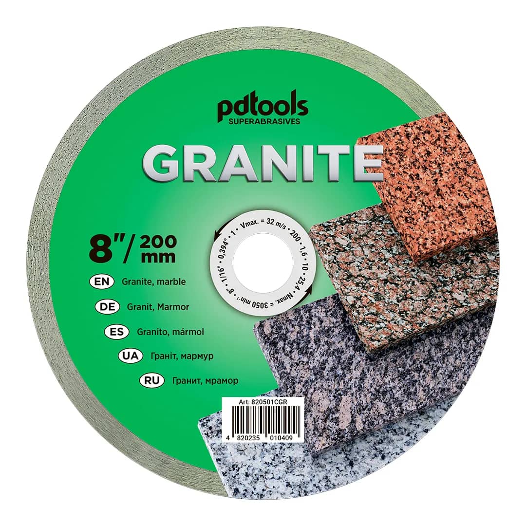 Круг алмазний PDTools 200 1,6 10 25,4 GRANITE - 820160115