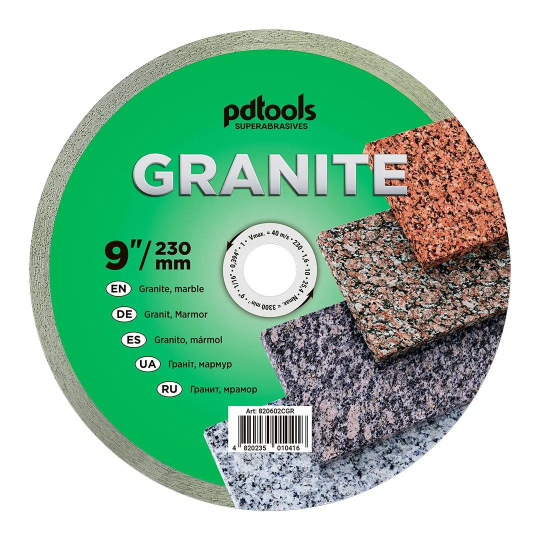 Круг алмазний PDTools 230 1,6 10 25,4 GRANITE - 120265