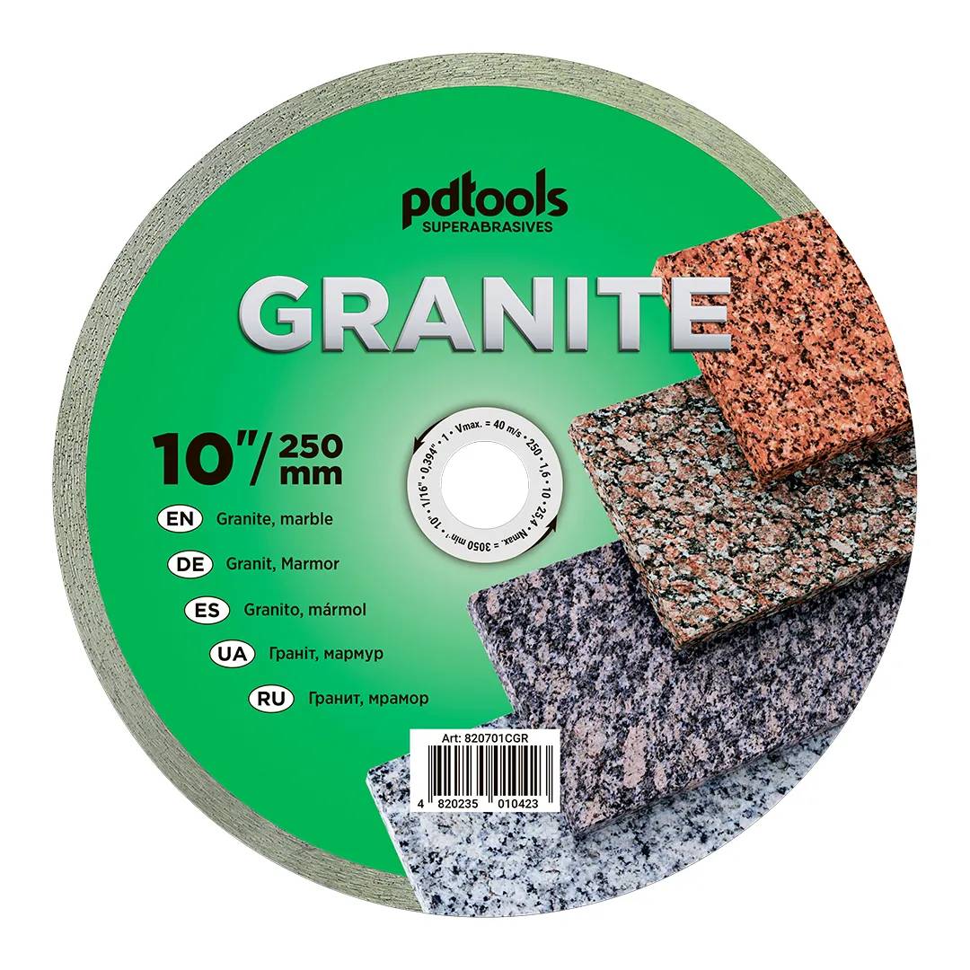Круг алмазный PDTools 250 1,6 10 25,4 GRANITE - 120269