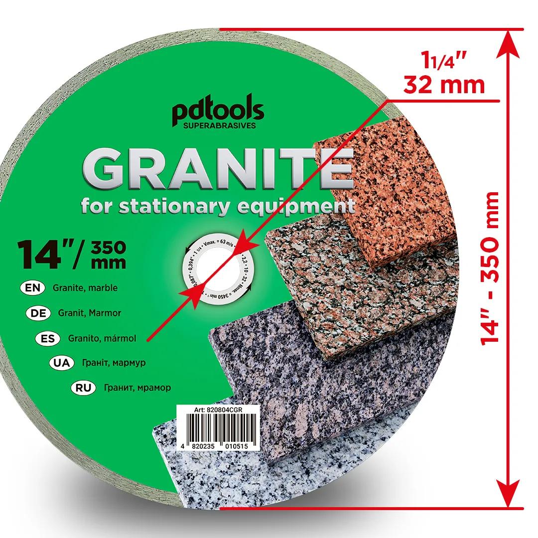 Круг алмазний PDTools 350 2,2 10 32 GRANITE - 120279