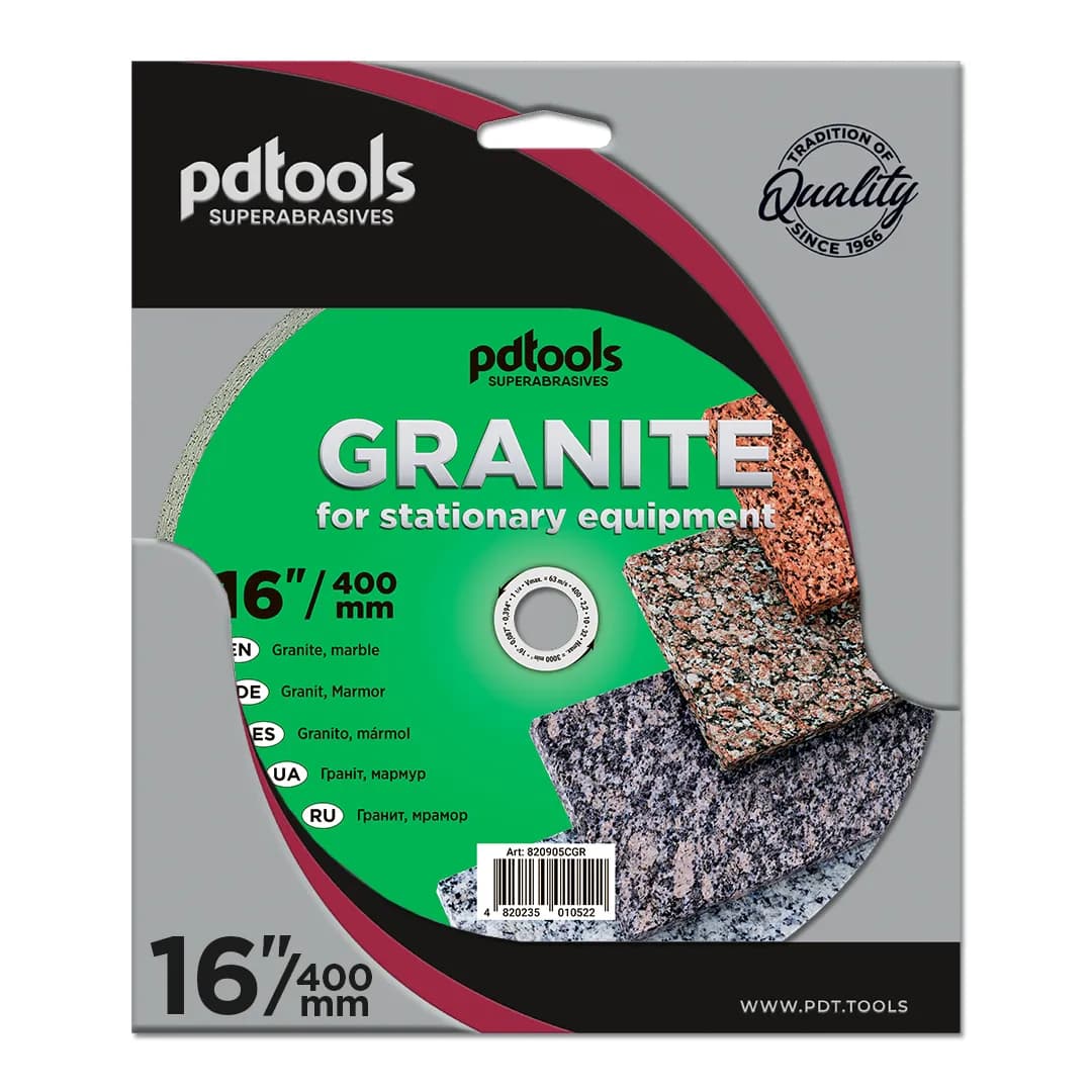 Круг алмазний PDTools 400 2,2 10 32 GRANITE - 328157039