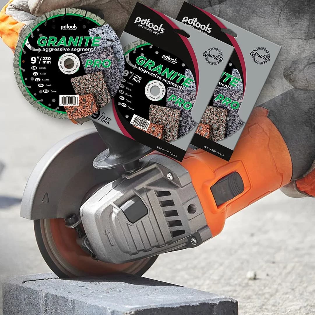 Круг алмазний PDTools 230 2,6 10 22,23 GRANITE PRO - 715460555