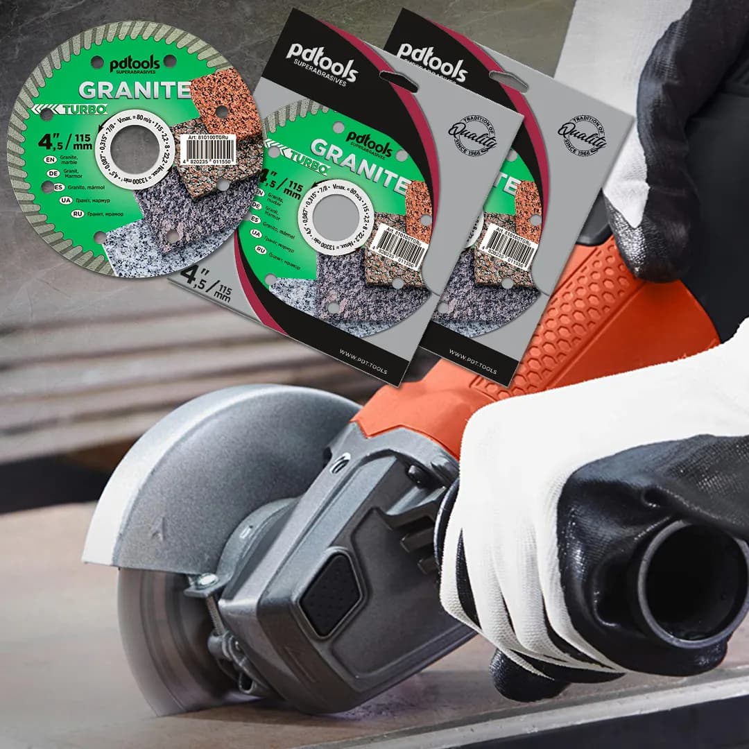 Круг алмазний PDTools 115 2,2 8 22,2 TURBO GRANITE - 042368171