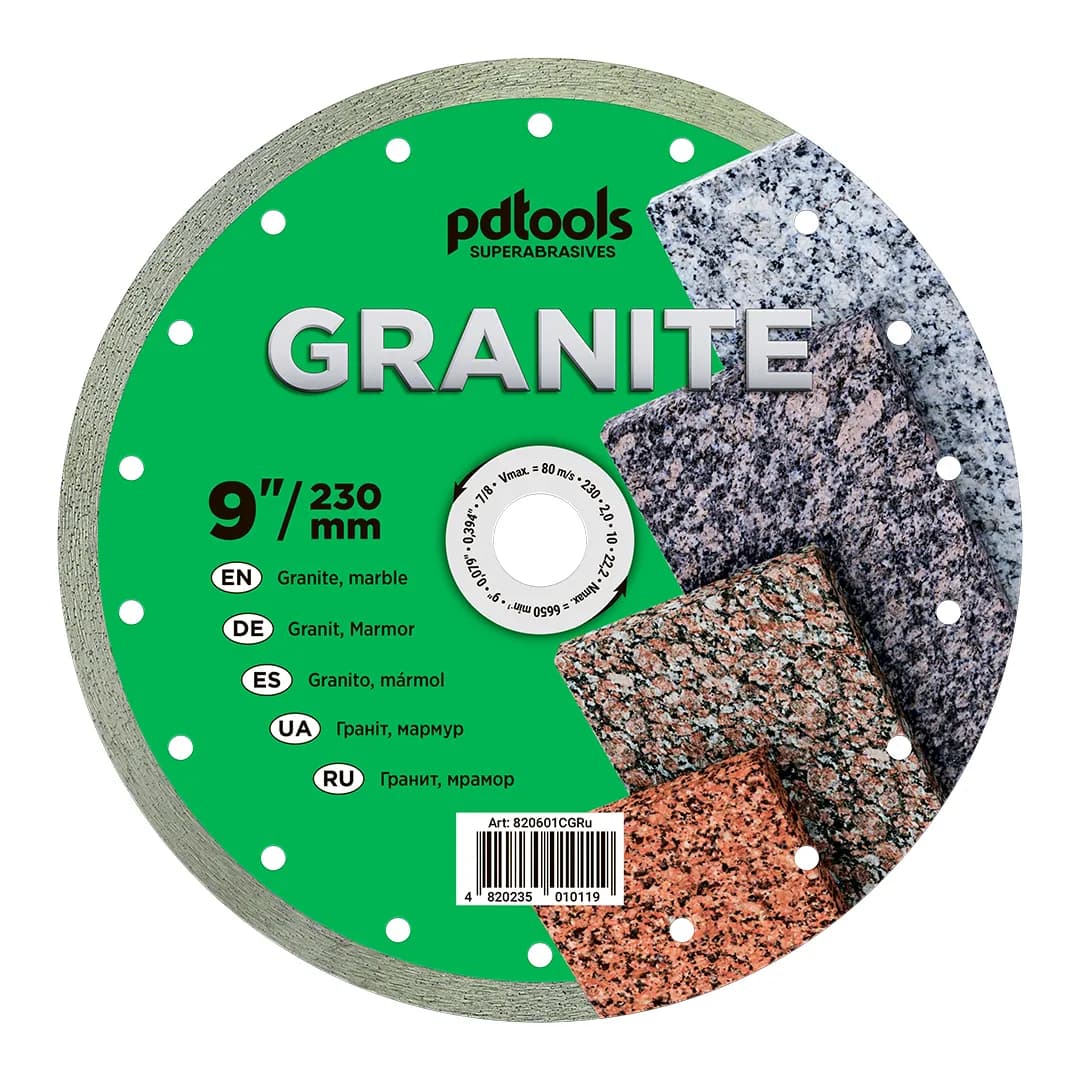 Круг алмазний PDTools 230 2,0 10 22,2 GRANITE - 796974157