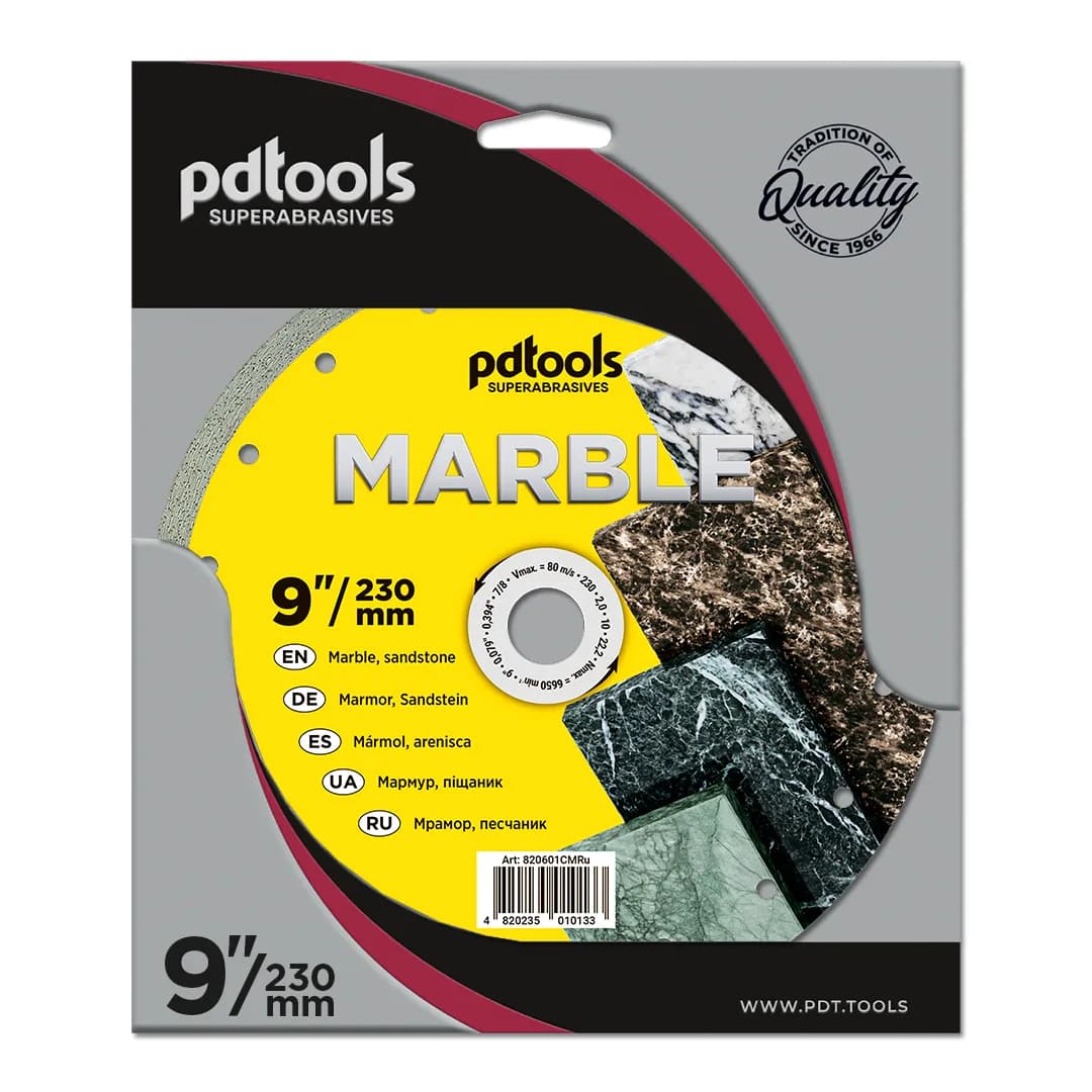 Круг алмазний PDTools 230 2,0 10 22,2 MARBLE - 850210822