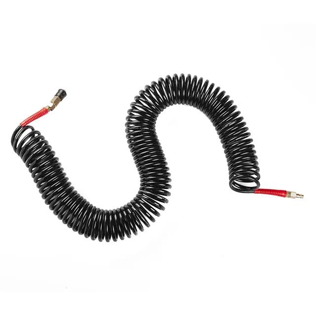 Шланг BLACK M-Flex 6,5×10 мм, 20 м, спиральный полиуретановый, с поворотным шарниром, латунными быстроразъемными соединениями, STORM - 121289