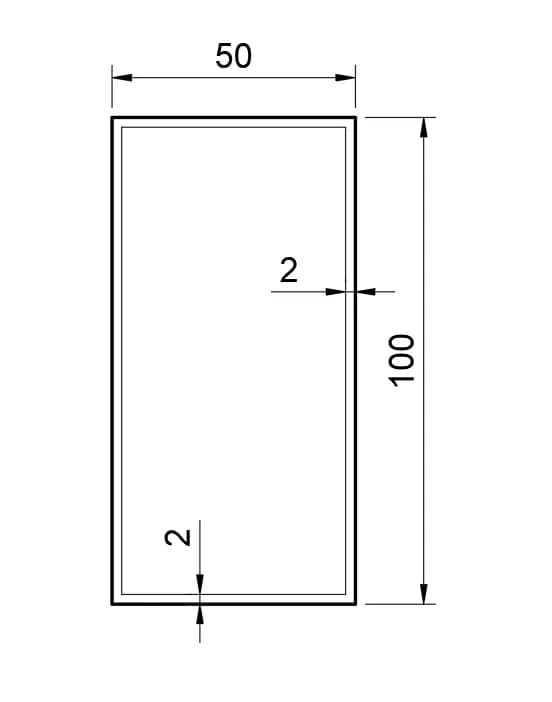 Труба 100х50х2 - 987218497