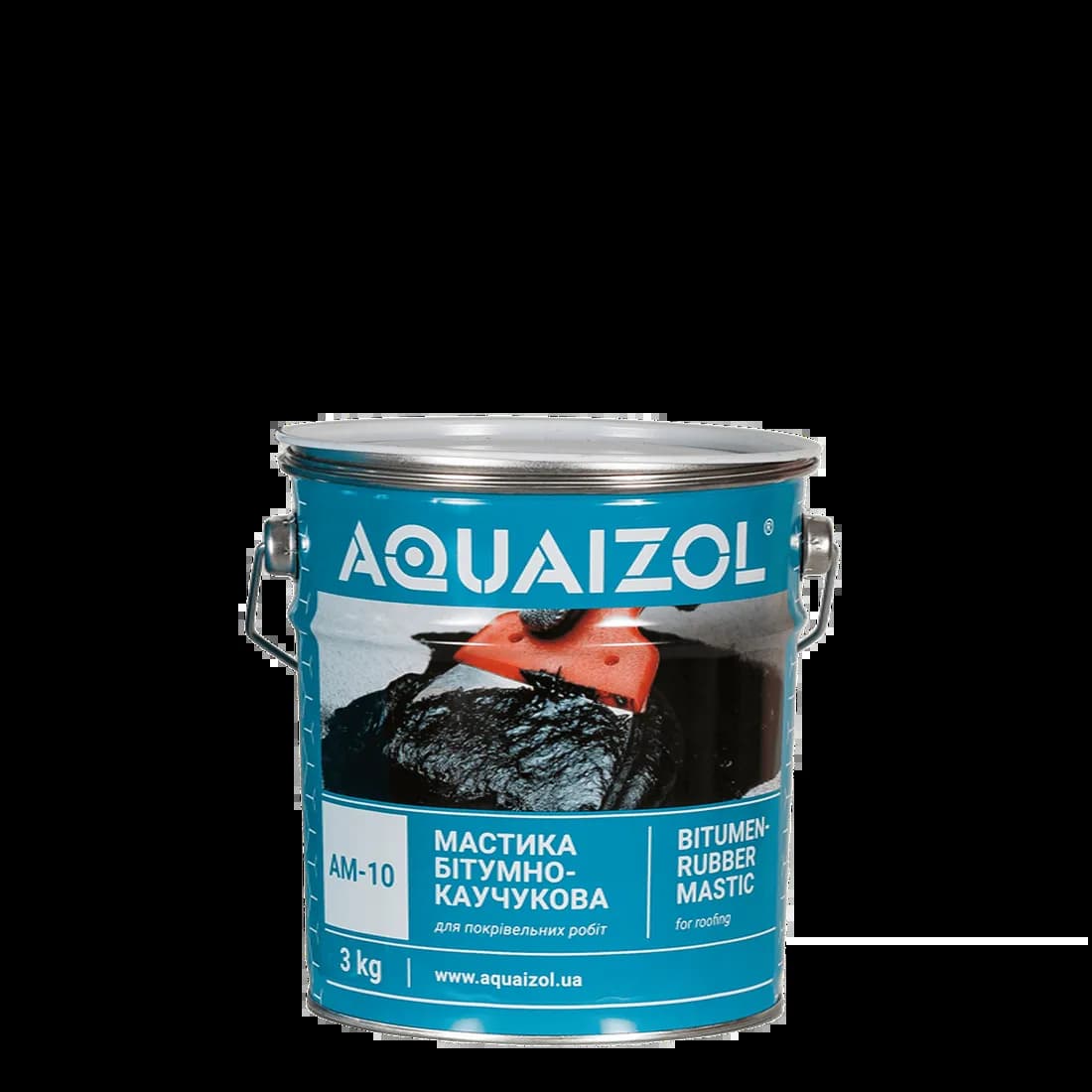 Мастика битумно-каучуковая АМ-10 «Aquaizol» (ведро 3 кг) - 411774172